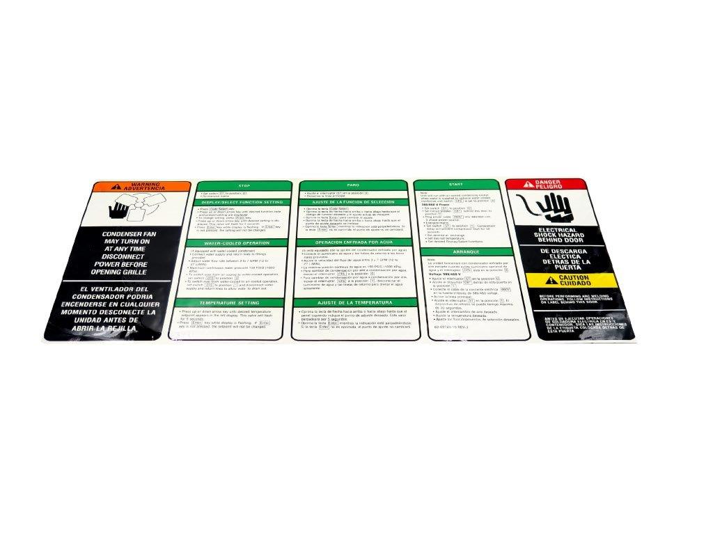 LABEL, ENG/SPAN.OPER.INSTR