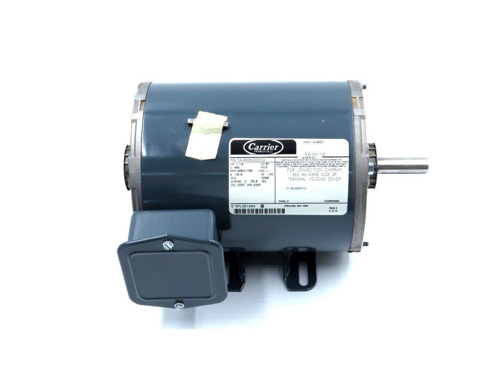 MOTOR,3 PH,1 HP