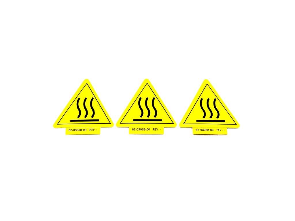 DECAL  WARNING (HEAT HAZARD)