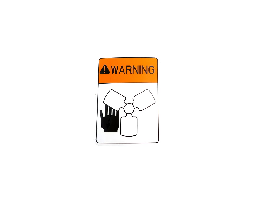 LABEL, FAN WARNING